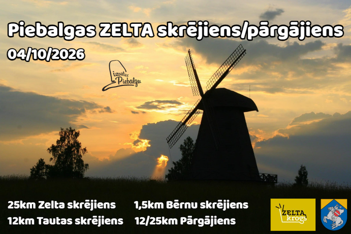 Piebalgas ZELTA skrējiens/pārgājiens