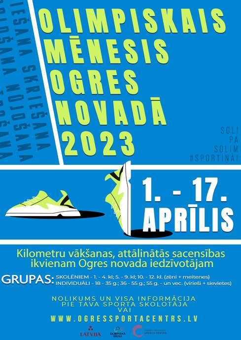 Olimpiskais mēnesis Ogres novadā 2023